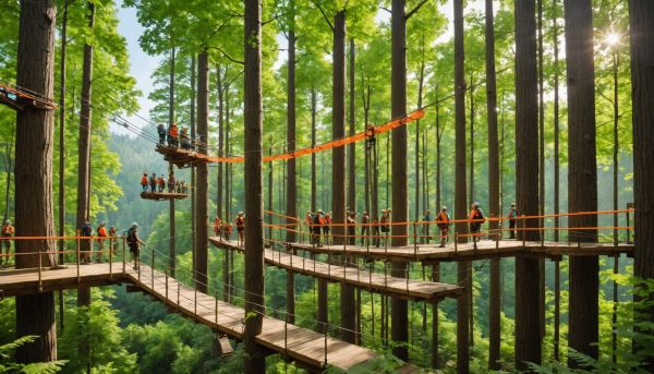 Accrobranche et parcs d aventure en pleine nature verte